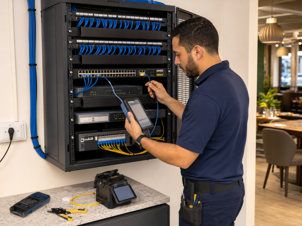 Network cabling and fiber-optic installation in South Florida